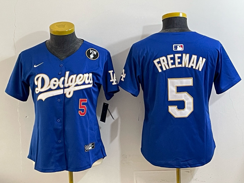 Youth Los Angeles Dodgers #5 Freeman blue Nike NFL 2025 jersey 001->youth mlb jersey->Youth Jersey